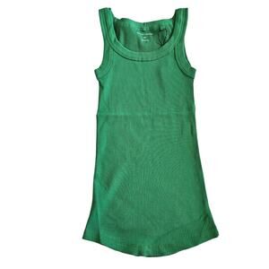 Universal Standard Roitfeld Ribbed Tank Top Kelly Green Women's Size 0 Casual‎
